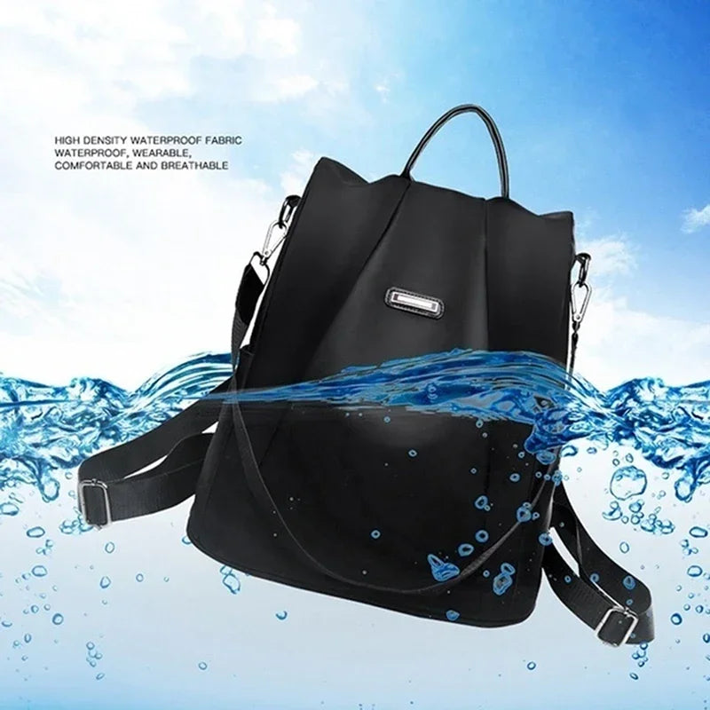 New women's fashionable multifunctional backpack solid color backpack detachable casual portable shoulder strap
