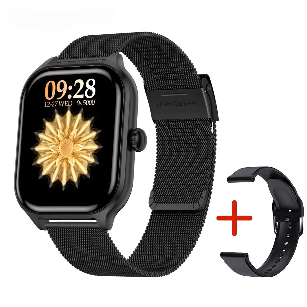 2025 New 2.01 Inch Smart Watch Man Woman Gift Full Touch Screen Sports Fitness Watch BT Call Digital Smart Watch Fashion Ladies