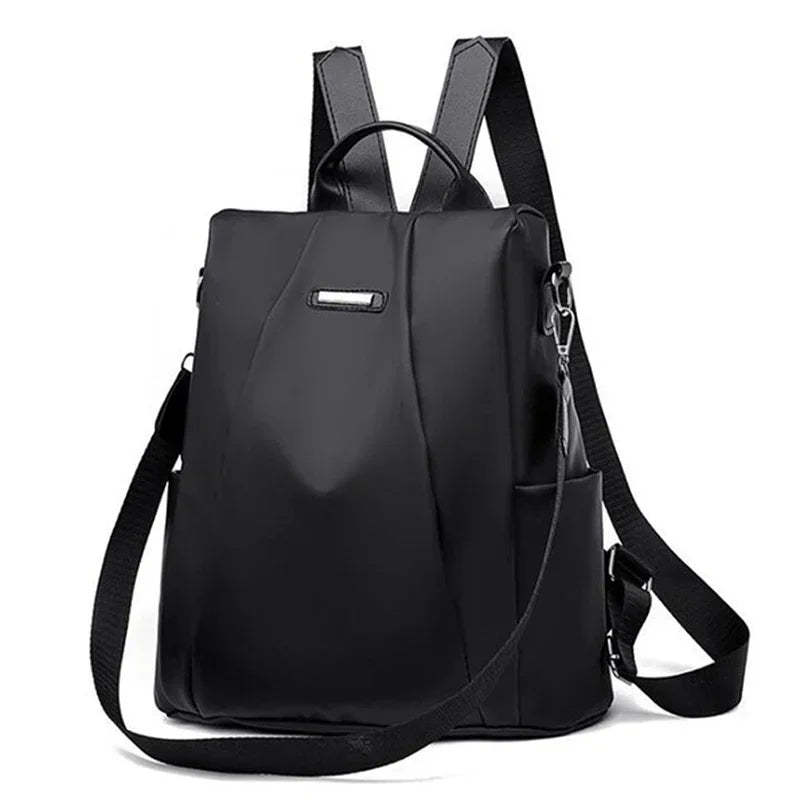 New women's fashionable multifunctional backpack solid color backpack detachable casual portable shoulder strap