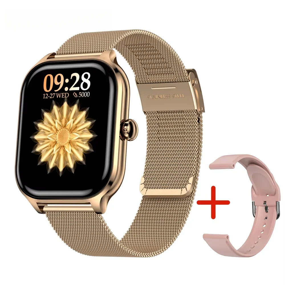 2025 New 2.01 Inch Smart Watch Man Woman Gift Full Touch Screen Sports Fitness Watch BT Call Digital Smart Watch Fashion Ladies