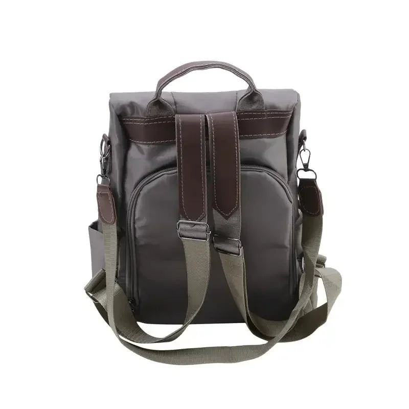 New women's fashionable multifunctional backpack solid color backpack detachable casual portable shoulder strap