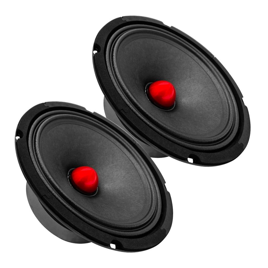 5Core 8 Inch Midrange Door Speaker 580W PMPO Subwoofer W Aluminum Bullet 8O Sub Woofer