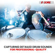 5Core Tom Snare Mic Cardioid Dynamic Microphone for Drum Kit Percussion Instrument GREY