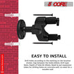 5Core Guitar Wall Mount Hanger Adjustable Display Wall Hook Holder Hard Wood Base