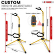 5Core Guitar Stand Floor Foldingholder Soporte Para Guitarra for Acoustic Electric Bass Yellow
