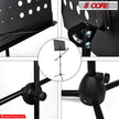 5Core Music Stand for Sheet Music Portablr Folding Tripod + Detachable Mic Holder