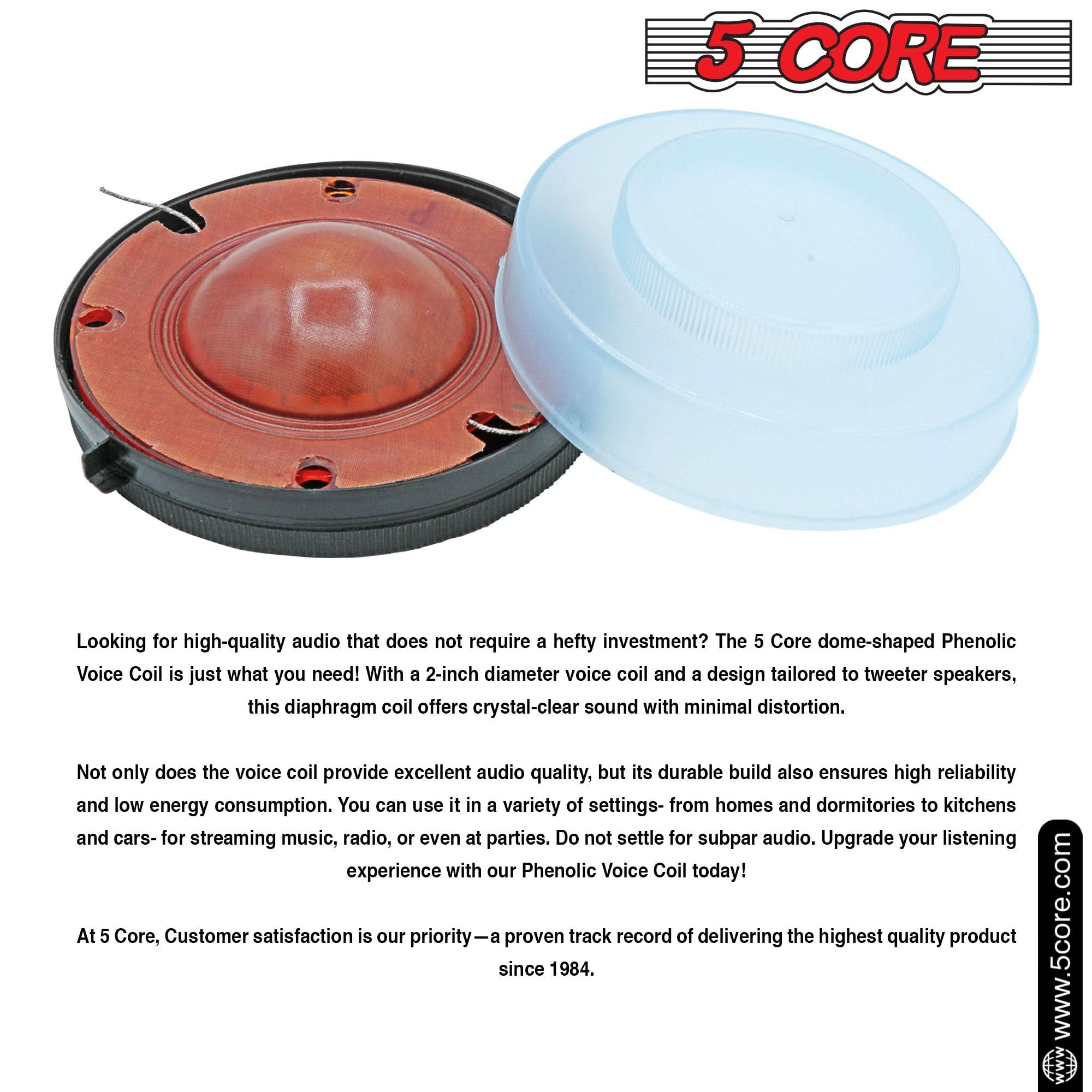 5 Core Voice Coil Diaphragm • Phenolic 2