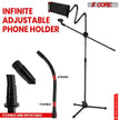 5 Core Tripod Mic Stand W Phone Holder Height Adjustable Microphone Mount Stands