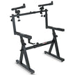 5Core 2 Tier Keyboard Stand Z Style Adjustable Heavy Duty Electric Piano Riser Holder