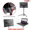 5Core Music Stand for Sheet Music Portable Tripod Adjustable Folding Note Holder BLACK