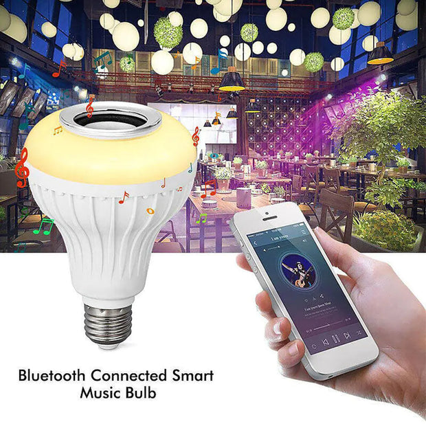 Colorful Bluetooth Music Bulb with Remote Control E27