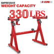5Core Keyboard Stand Z Style Heavy Duty Sturdy Piano Riser Height Adjustable Holder RED