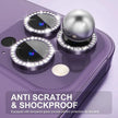 Sparkly Rhinestone Camera Lens Protector Case For iPhone 17 16 15 14 13 12 11 Pro Max 15 16 Plus 16E Screen Protector Film