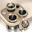 Sparkly Rhinestone Camera Lens Protector Case For iPhone 17 16 15 14 13 12 11 Pro Max 15 16 Plus 16E Screen Protector Film