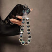 DIY Bracelet Crystal Shinning Acrylic Butterfly Girl Phone Charms Wrist Hanging Strap Mobile Phone Lanyard Phone Bag Key Chain
