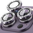 Sparkly Rhinestone Camera Lens Protector Case For iPhone 17 16 15 14 13 12 11 Pro Max 15 16 Plus 16E Screen Protector Film
