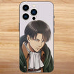 Levi Ackerman Attack on Titan Phone Case For iPhone15,14,13,12,11,Pro,Max,Plus,Mini,X,XS,XR,8,7,6,S,Plus,SE Soft Black Case