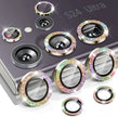 Diamond Glitter Lens Glass For Samsung Galaxy S25 Ultra Plus HD Clear Camera Protector For Samsung S24 S23 Metal Ring Lens Film