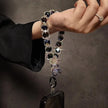 DIY Bracelet Crystal Shinning Acrylic Butterfly Girl Phone Charms Wrist Hanging Strap Mobile Phone Lanyard Phone Bag Key Chain