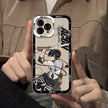 ANIME A-Attack on titan FUNDA PHONE Case For iPhone Border Soft Shell 11 12 13 Mini 14 15 16 Pro Max Soft Clear Back Cover Coque