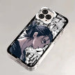 ANIME A-Attack on titan FUNDA PHONE Case For iPhone Border Soft Shell 11 12 13 Mini 14 15 16 Pro Max Soft Clear Back Cover Coque