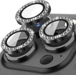 Sparkly Rhinestone Camera Lens Protector Case For iPhone 17 16 15 14 13 12 11 Pro Max 15 16 Plus 16E Screen Protector Film