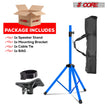 5Core Speaker Stand Tripod Tall Adjustable 72 Inch DJ Pole Mount Studio Monitor Stands SKY BLUE