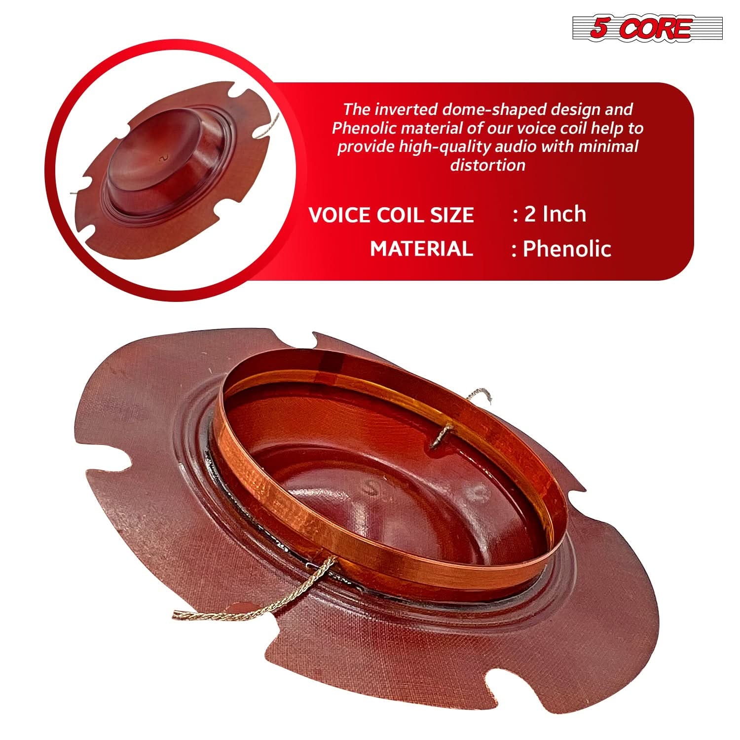 5 Core Replacement Diaphragm Titanium Universal 2