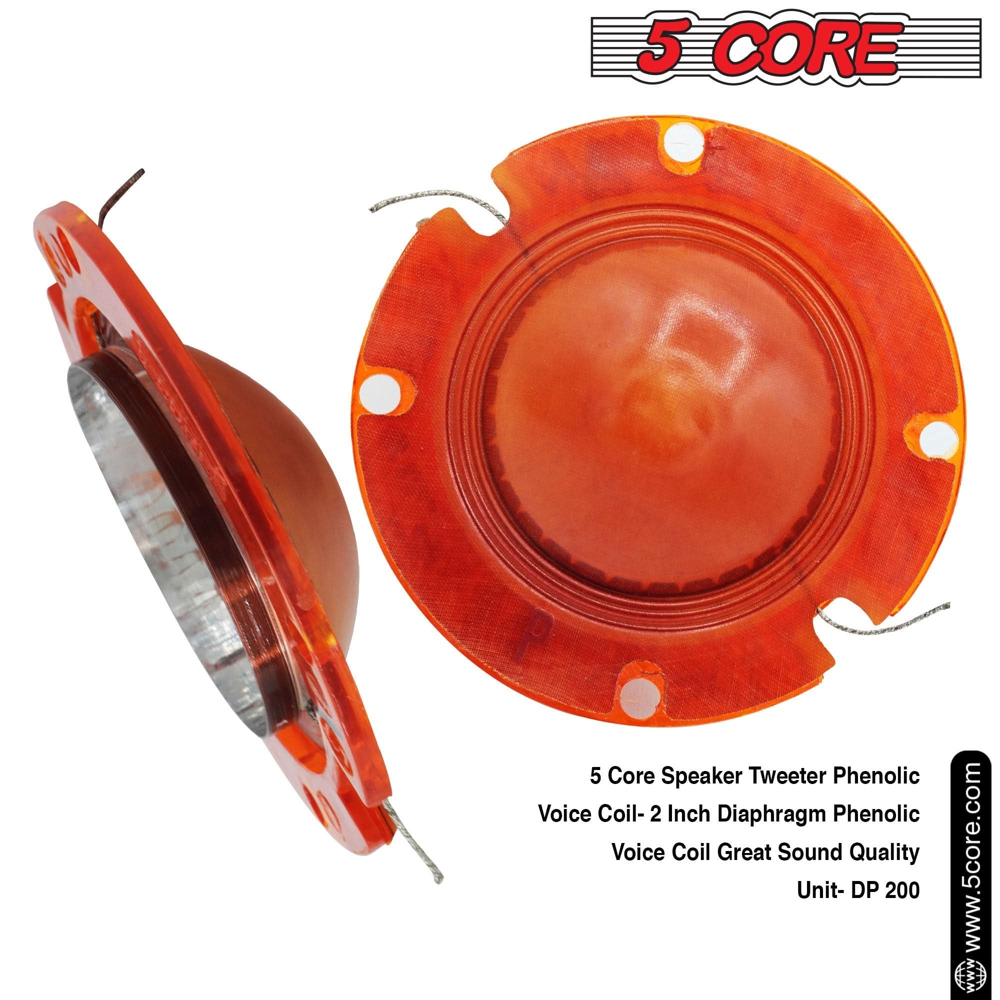 5 Core Voice Coil Diaphragm • Phenolic 2