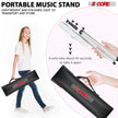 5Core Music Stand for Sheet Music Portable Tripod MUS FLD 4S WH