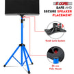 5Core Speaker Stand Tripod Tall Adjustable 72 Inch DJ Pole Mount Studio Monitor Stands SKY BLUE