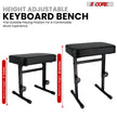 5CORE Keyboard Bench Piano Stool Thick Padded Seat Height Adjustable Keyboard Chair